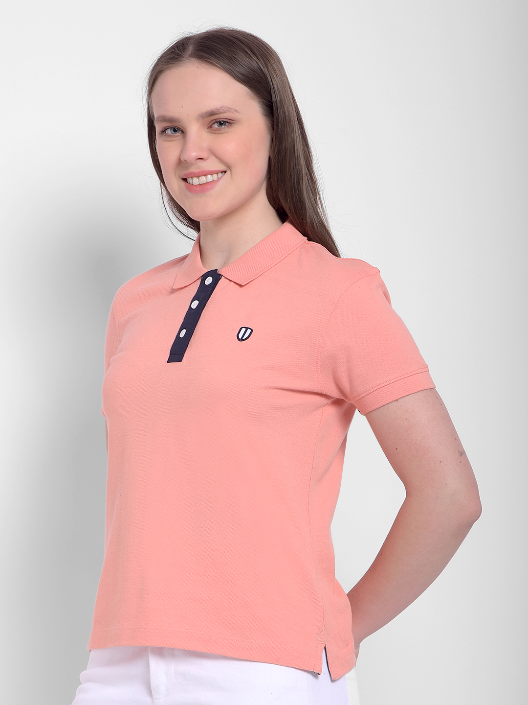 Numero Uno Women Solid Pink Regular Fit T-Shirt